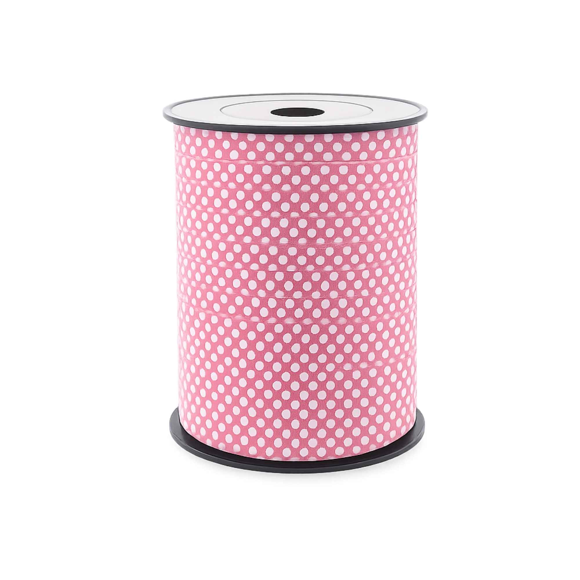 Krullint met stippen – Oud Roze
