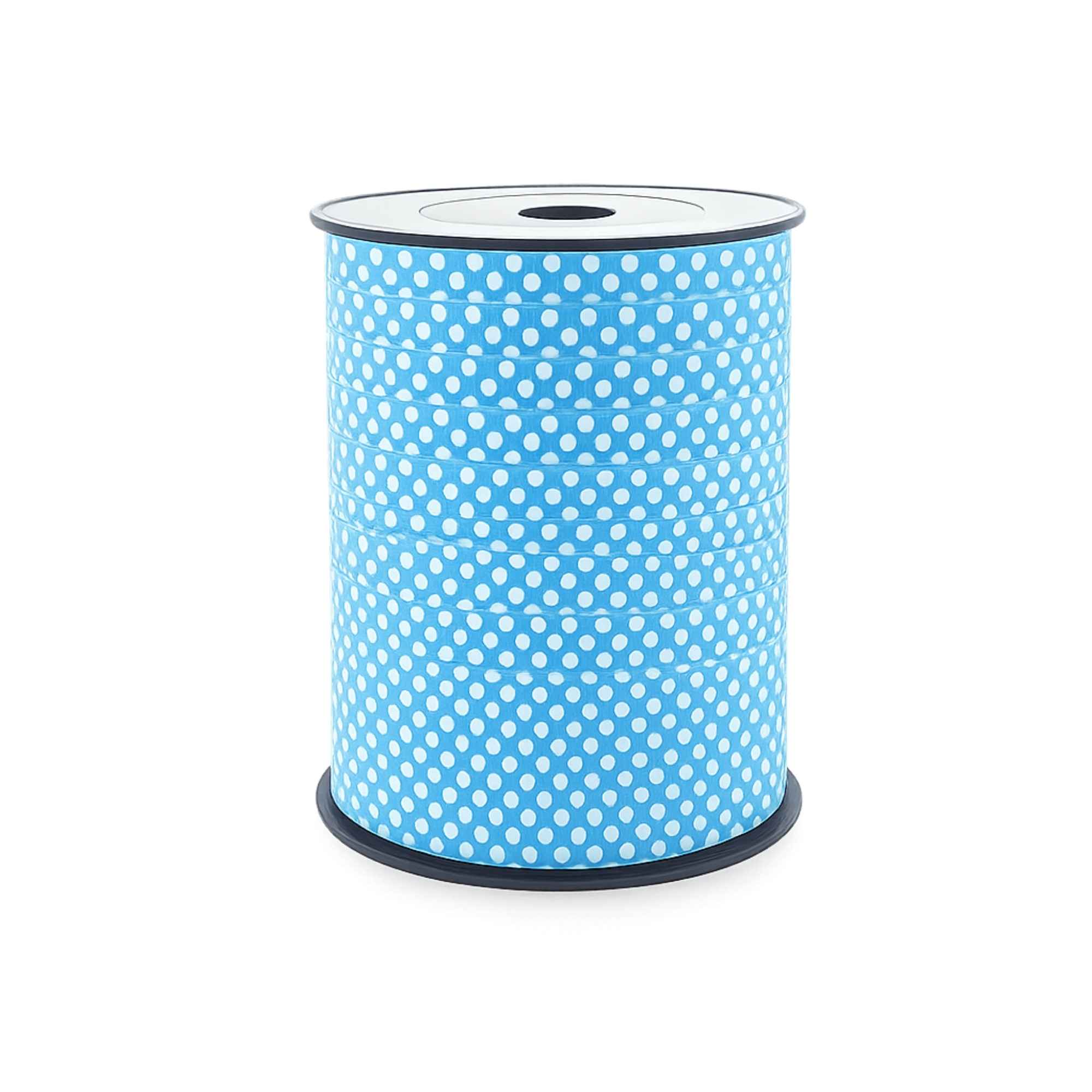 Krullint met stippen – Blauw