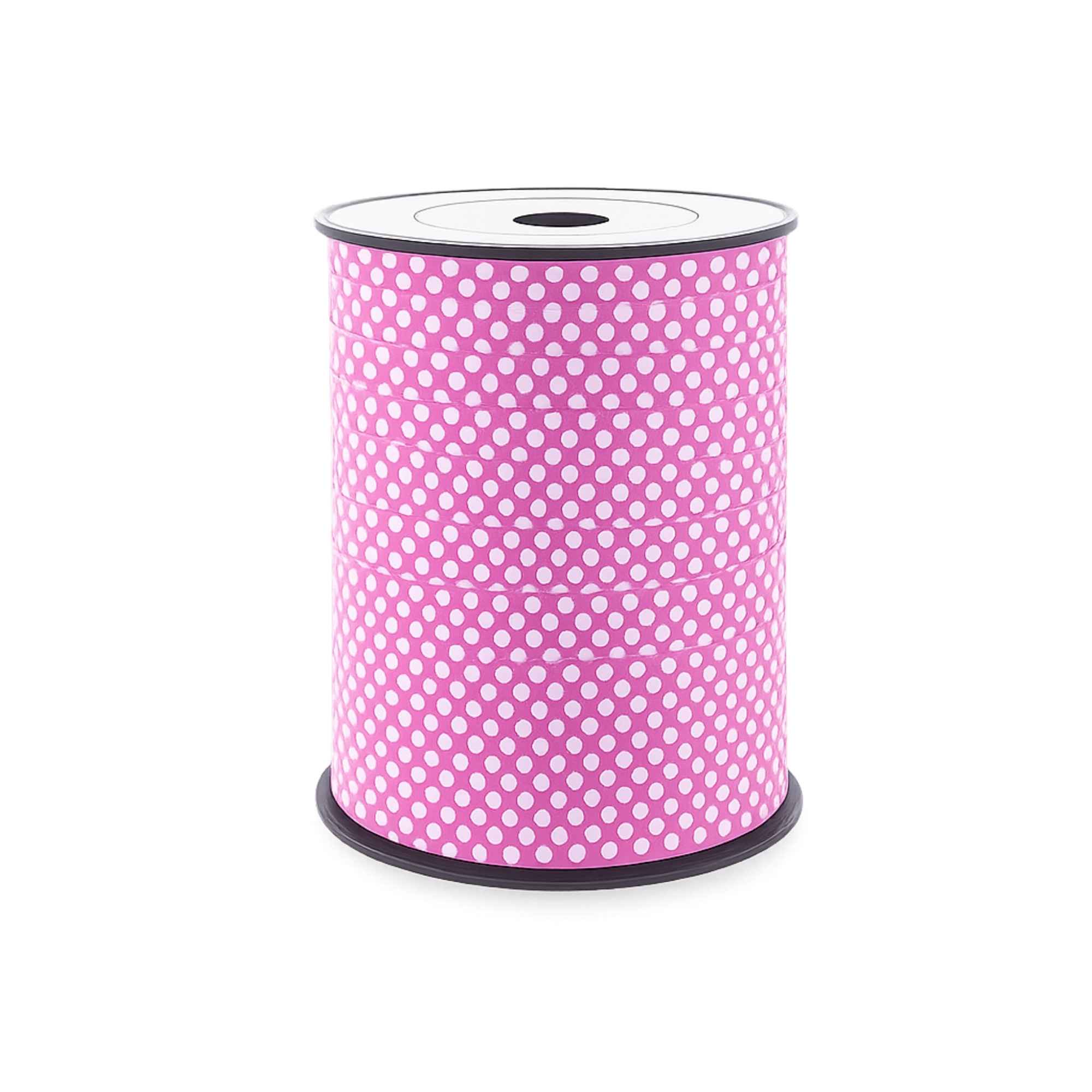 Krullint met stippen – Roze