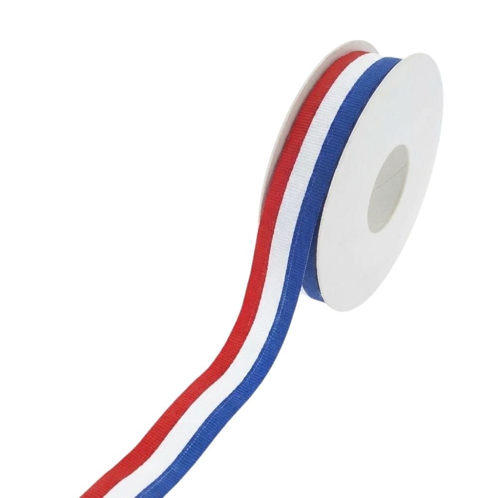Medaillelint Nederlandse vlag geweven – 25 mm x 25 meter