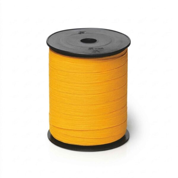 Paperlook krullint – 10 mm x 250 meter – geel