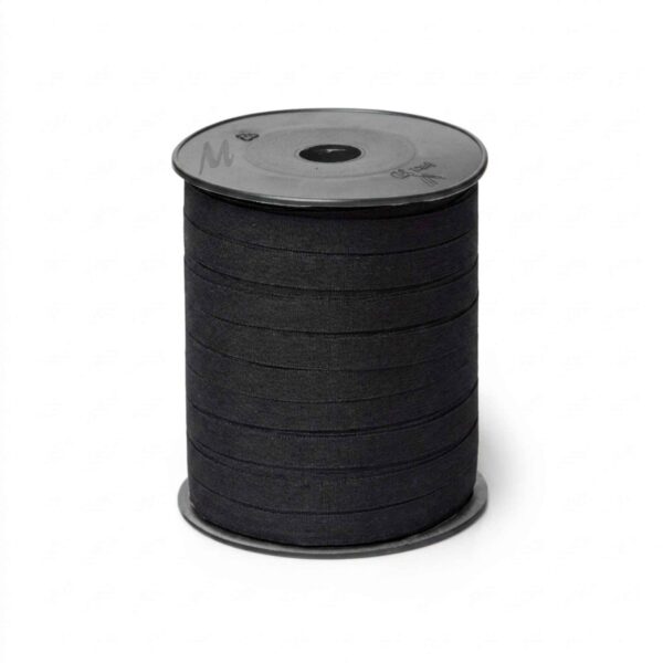 Paperlook krullint - 10 mm x 250 meter - zwart