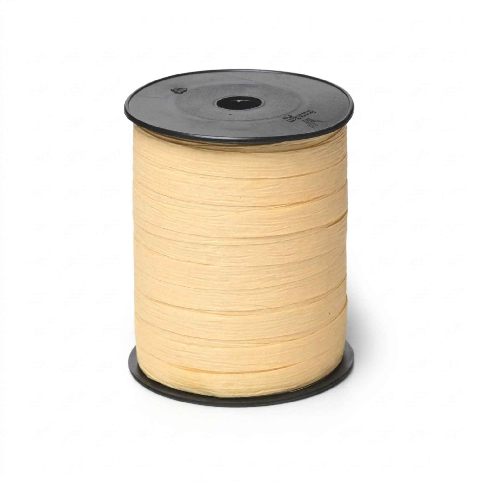 Paperlook krullint - 10 mm x 250 meter - ivoor