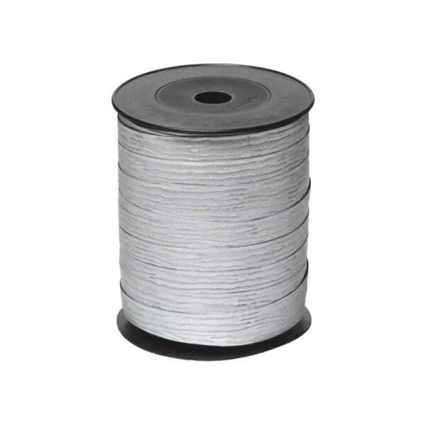 Paperlook krullint - 10 mm x 250 meter - zilver