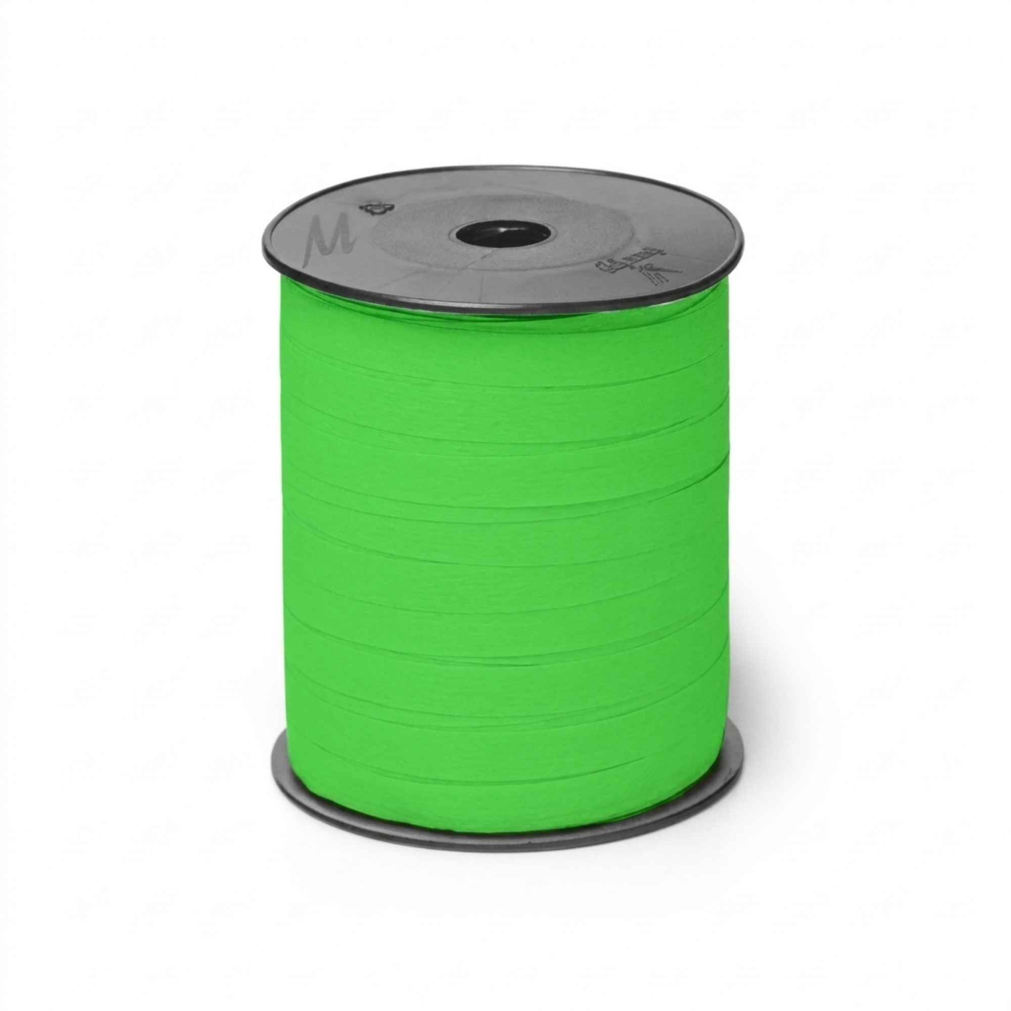 Paperlook krullint - 10 mm x 250 meter - lime groen