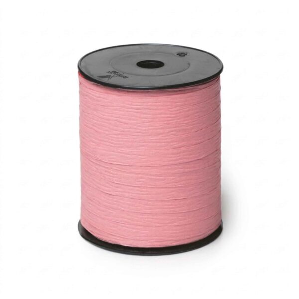 Paperlook krullint – 10 mm x 250 meter – roze