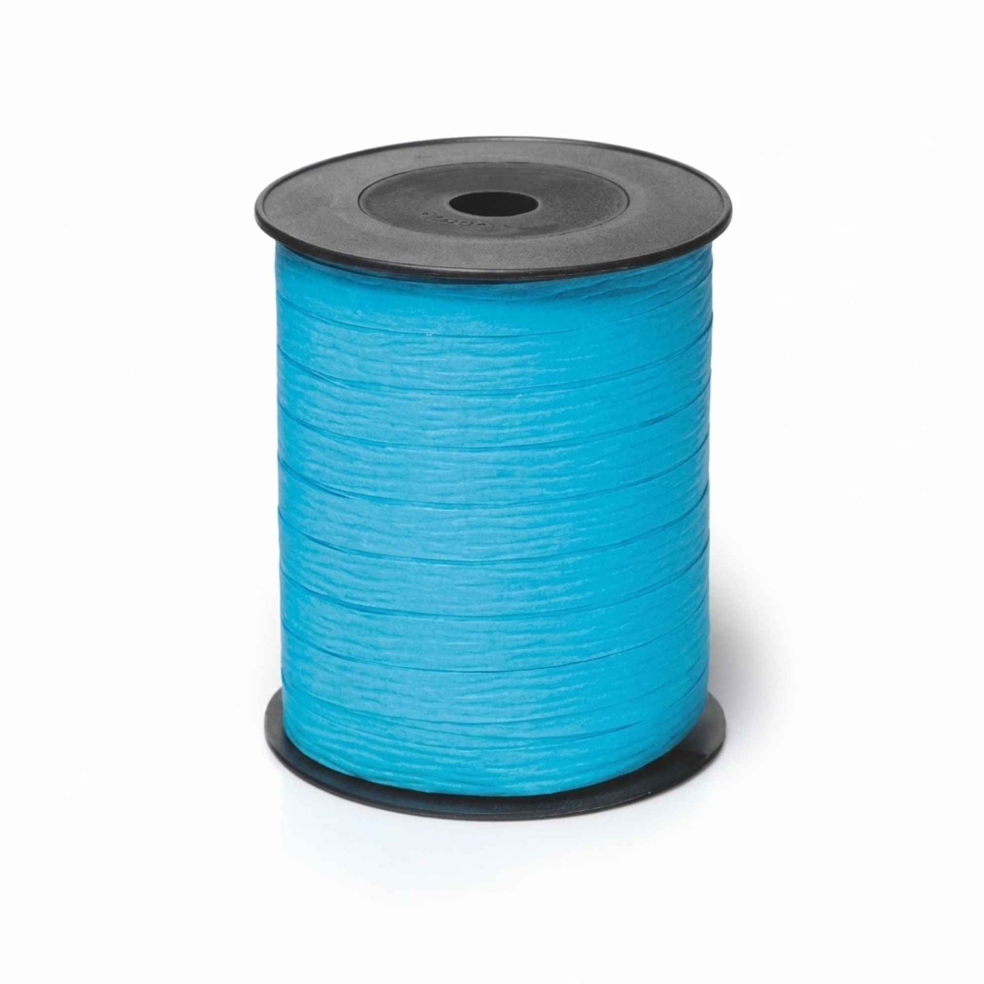 Paperlook krullint – 10 mm x 250 meter – blauw