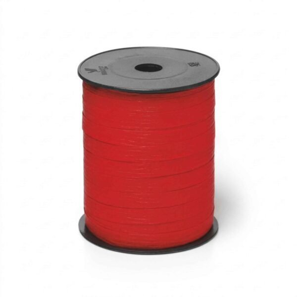 Paperlook krullint – 10 mm x 250 meter – rood