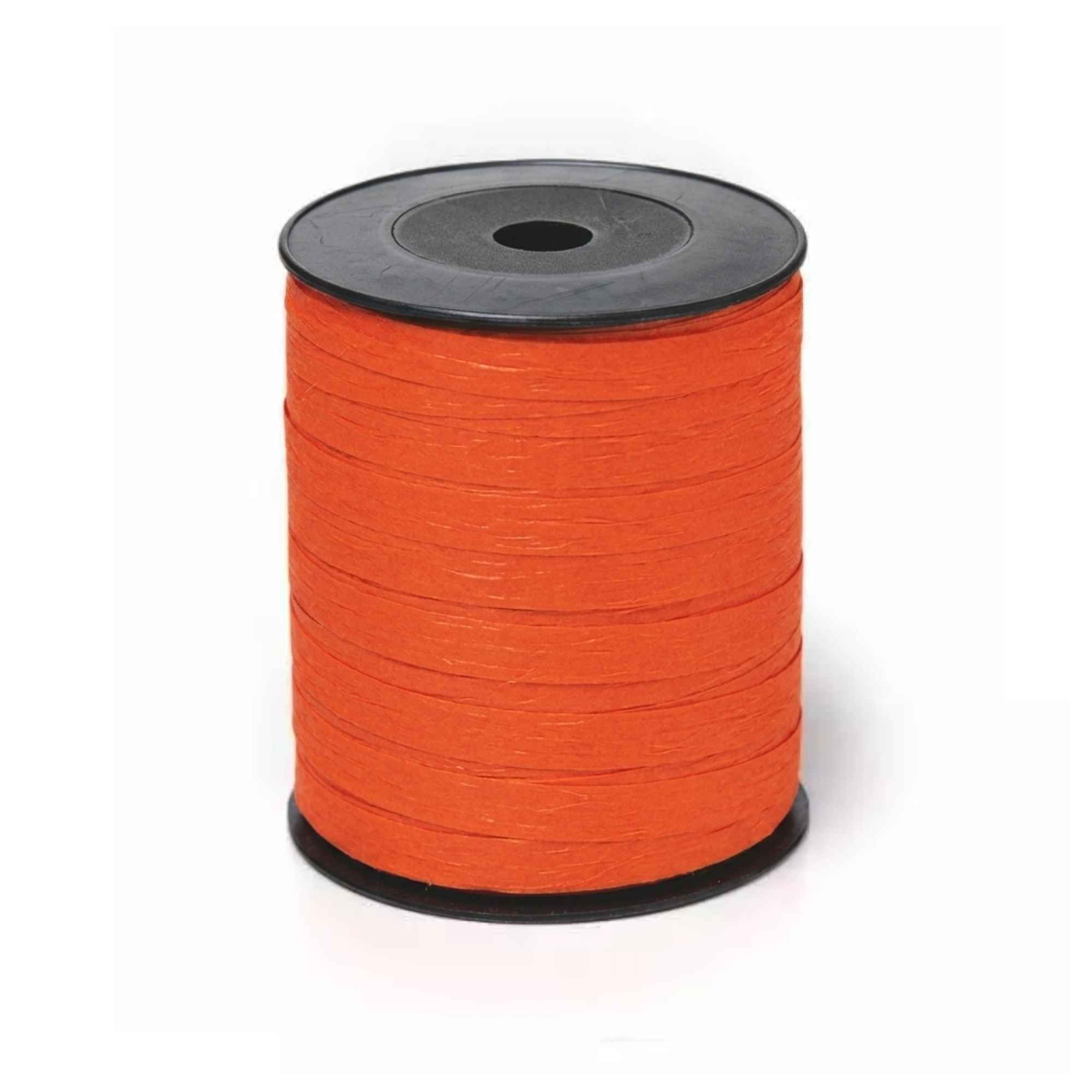 Paperlook krullint – 10 mm x 250 meter – oranje