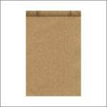 Vlak zakje kraft - bruin 12 x 19 cm - 1000 stuks