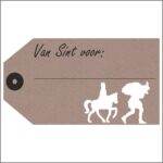 Etiketten label model XL - van sint voor - 200 st