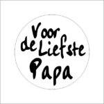 Etiketten - Voor de liefste papa - 500 stuks