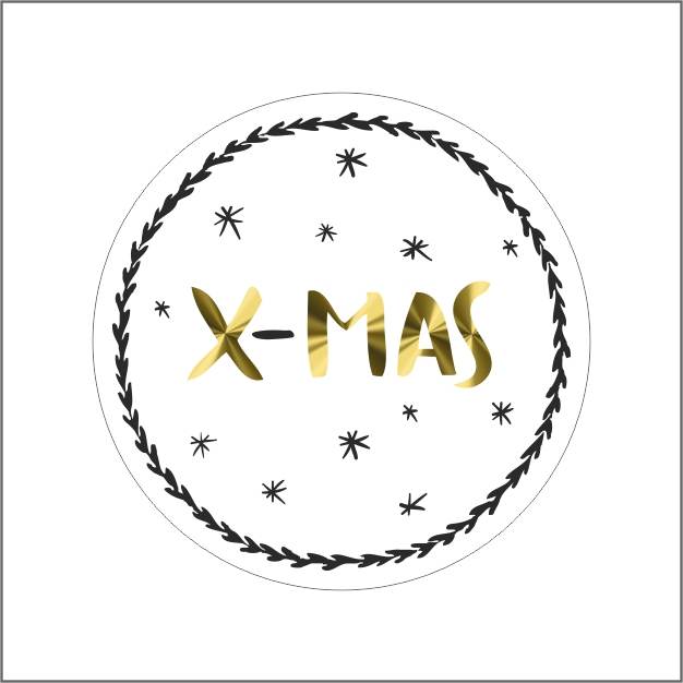 Etiketten – x-mas – 500 st