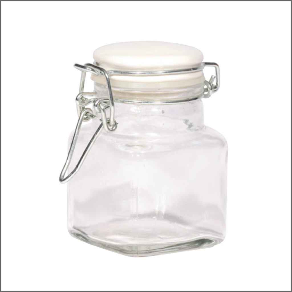 Weck jar with ceramic cap - each