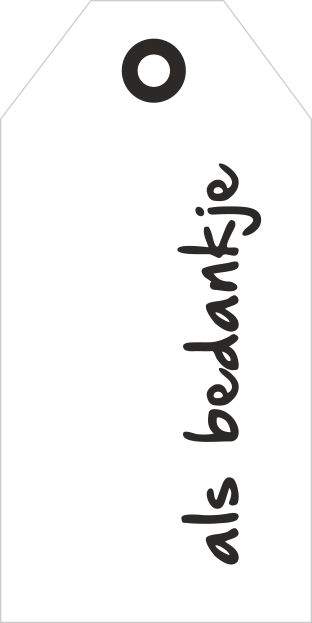 cadeau kaartjes – 20 stuks – Als bedankje