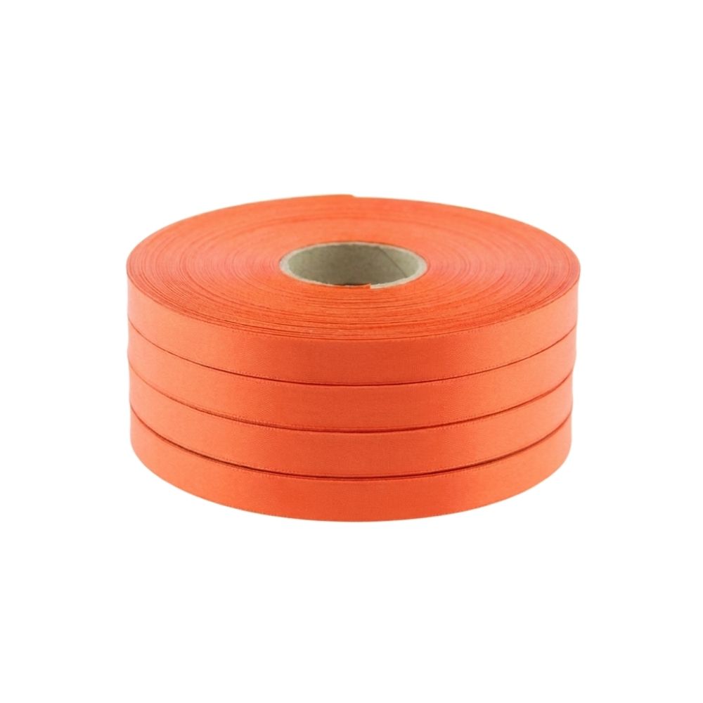 Satijn lint – oranje-rood