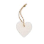 Houten gelukshart – wit – 24 stuks