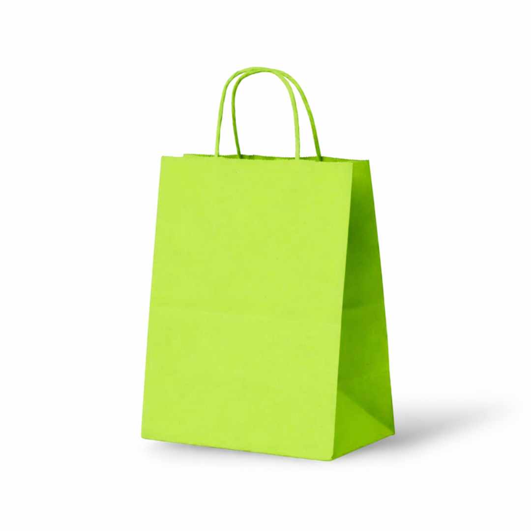 Paper bag (M) – Lime / Light Green – 50 pieces
