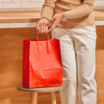 Papieren Tas (M) – Rood – 50 Stuks - Afbeelding 2