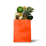 Paper bag(s) – red – 50 pieces - Image 2