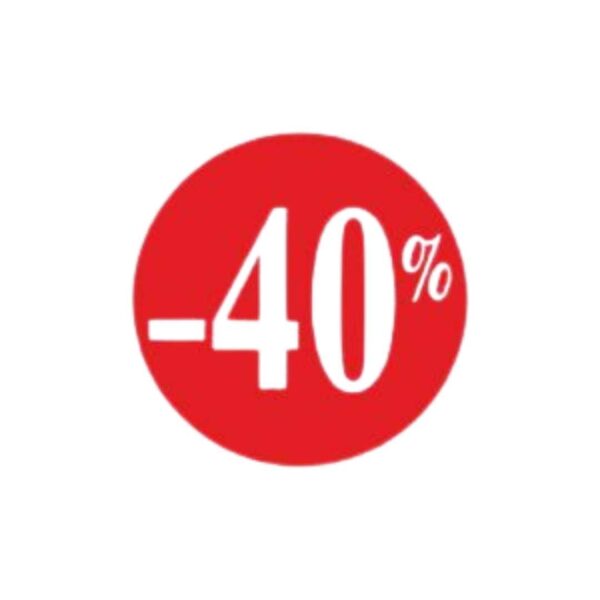 Etiketten Korting 40%