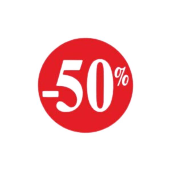 Etiketten Korting 50%