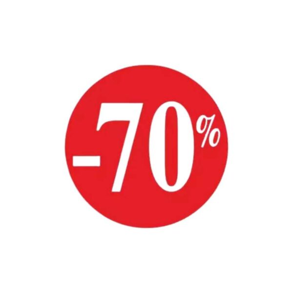 Kortingspercentage 70%