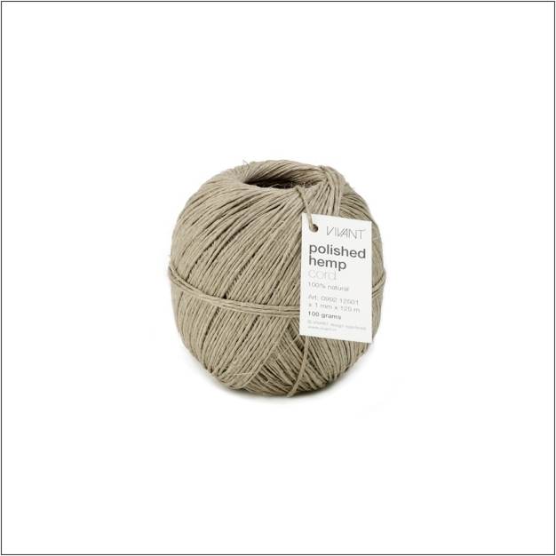 Polished hemp - Vlas kordel touw - 125 meter