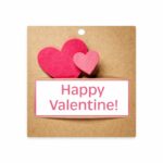 Gift Tags – "Happy Valentine!" – 20 pieces