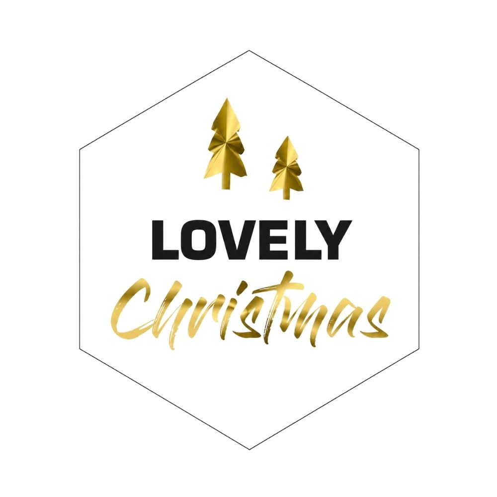 Etiketten – Lovely Christmas – 250 stuks