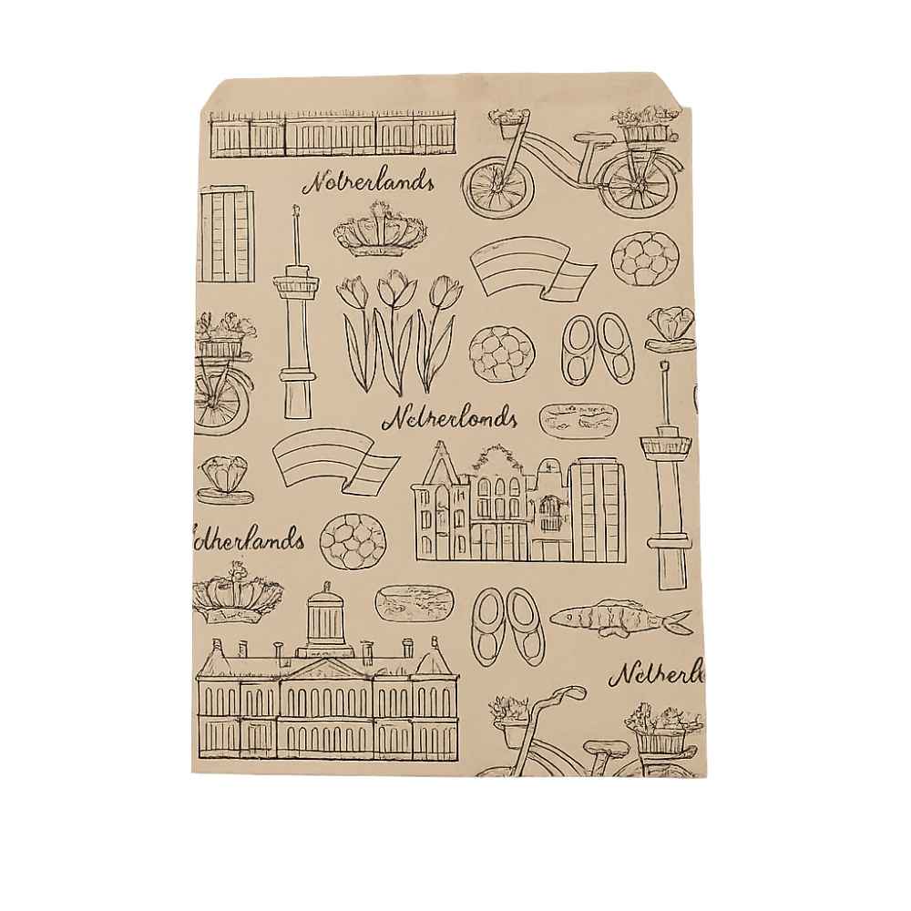 Flachsack Holland – braune 15 x 23 cm – 250 Stück