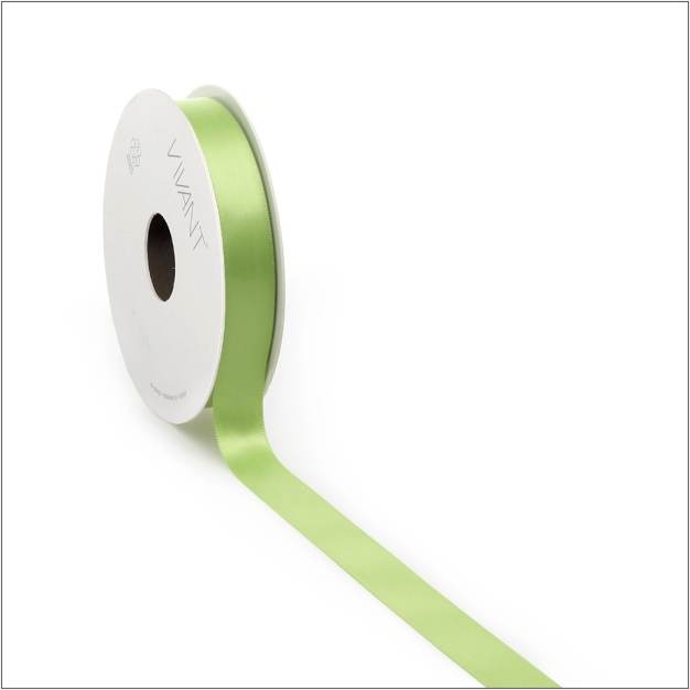 doppelseitiges Satinband - lime