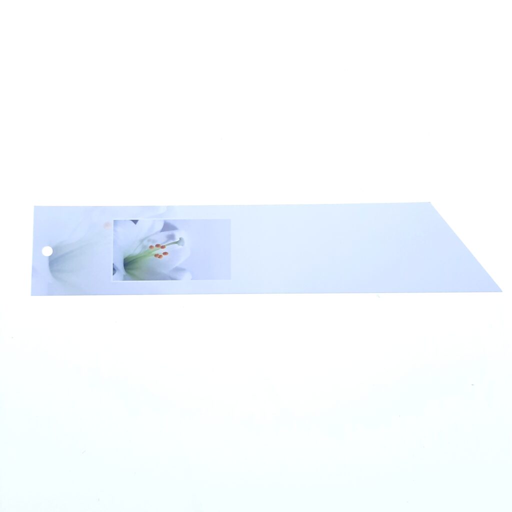 Rouwkaart - grijs label - Blanco - 27,5 x 5,5 cm - 20 stuks