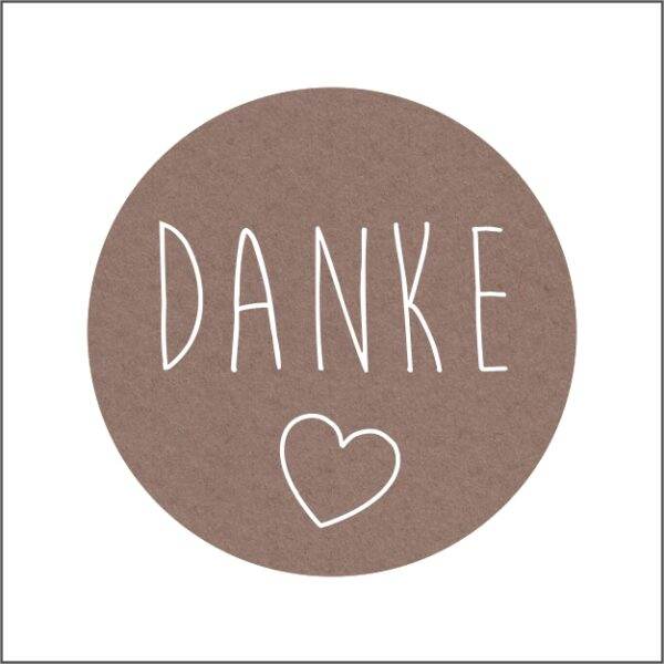 Labels - Danke - 250 pieces