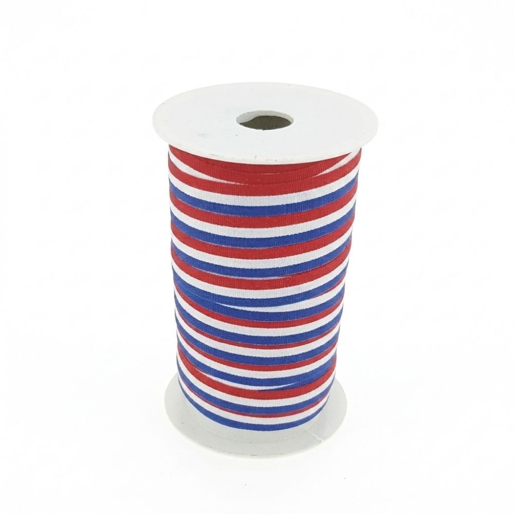 Medaillelint Nederlandse vlag geweven – 10 mm x 25 meter
