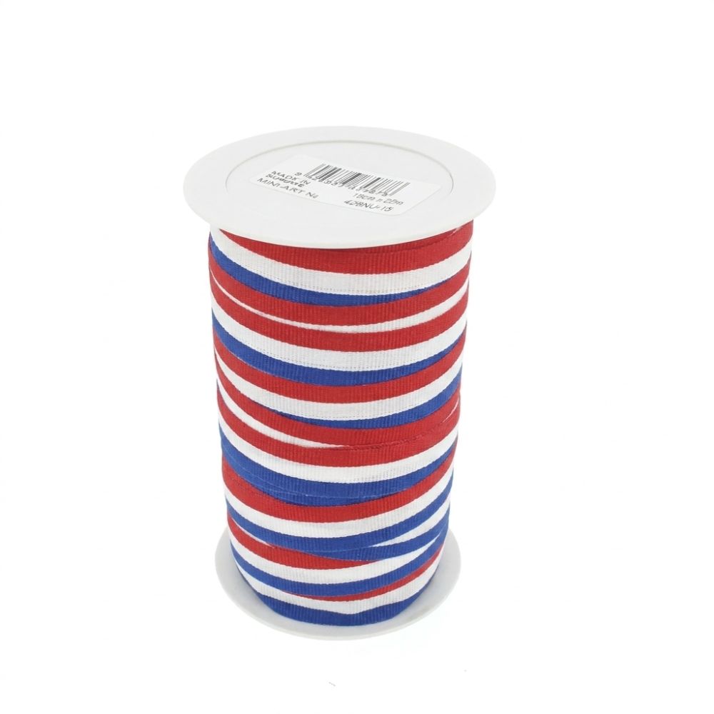 Medaillelint Nederlandse vlag geweven – 15 mm x 25 meter