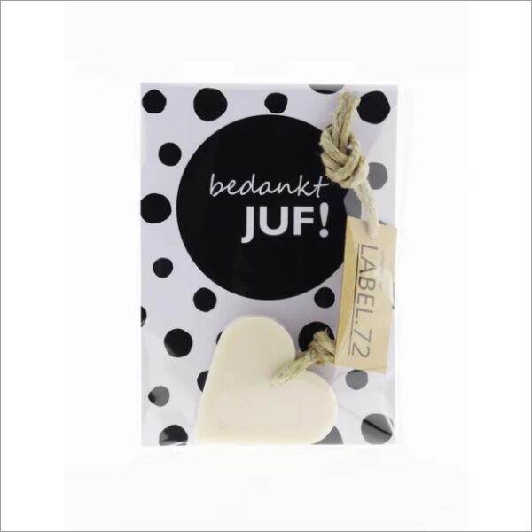 Seife mit Karte – danke, Lehrerin