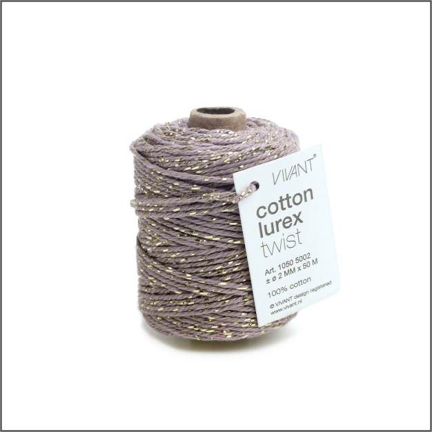 Lurex-koord - old purple