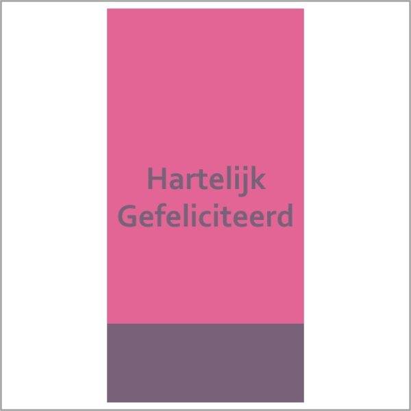 cadeau kaartjes - 20 stuks - Hartelijk gefeliciteerd