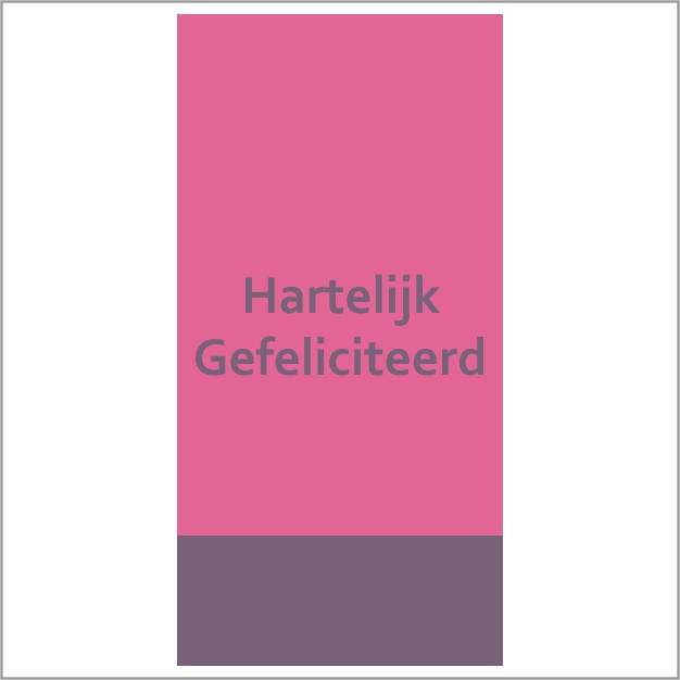 cadeau kaartjes - 20 stuks - Hartelijk gefeliciteerd