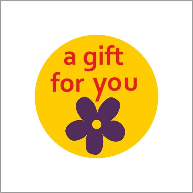Labels - a gift for you - 250 pieces