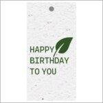 10 cadeaukaartjes - green greets - Happy Birthday to you