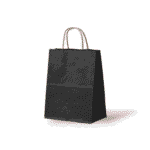 Paper Bag (S) - "Brown Handle" / Black - 50 Pieces