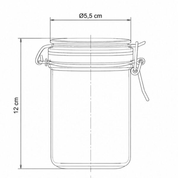 Pot met beugelsluiting - 250 ml