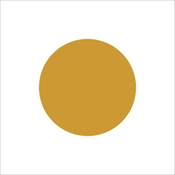 Etiketten - Rund 25mm - matt gold - 1000 Stück.