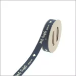 Satijn lint – Met Liefde Gegeven - Zwart - Afbeelding 2