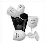 Wijnglas - set van 4 verschillende teksten met ijsemmer