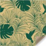 Rollenpapier - Graspapier Tropical - Grün - 50cm x 150m