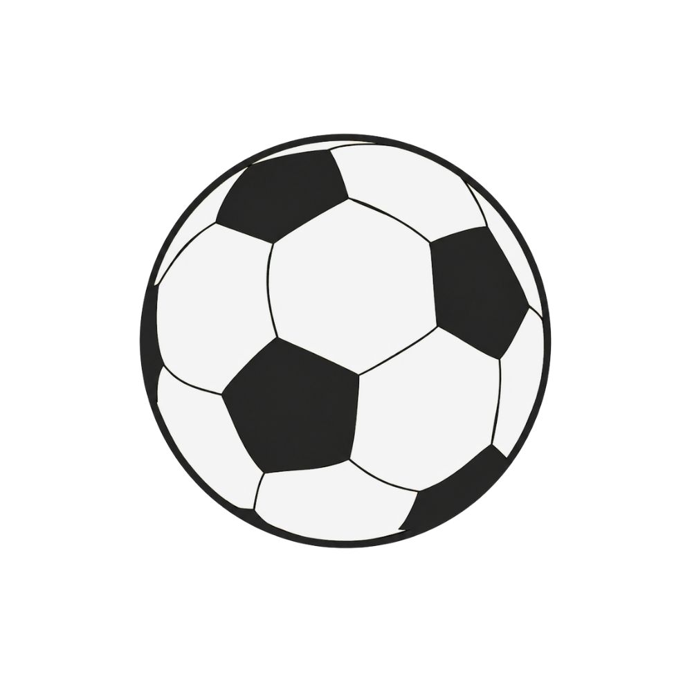 Etiketten - Fußball - weiß-schwarz - 250 Stück.