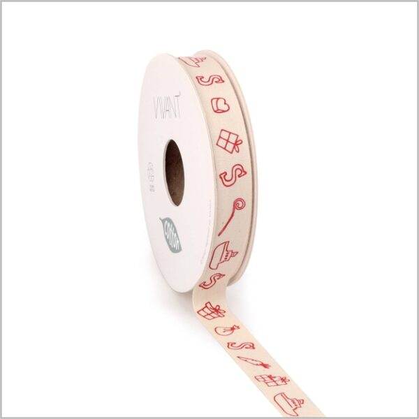 Katoen lint - Sint - 20 meter